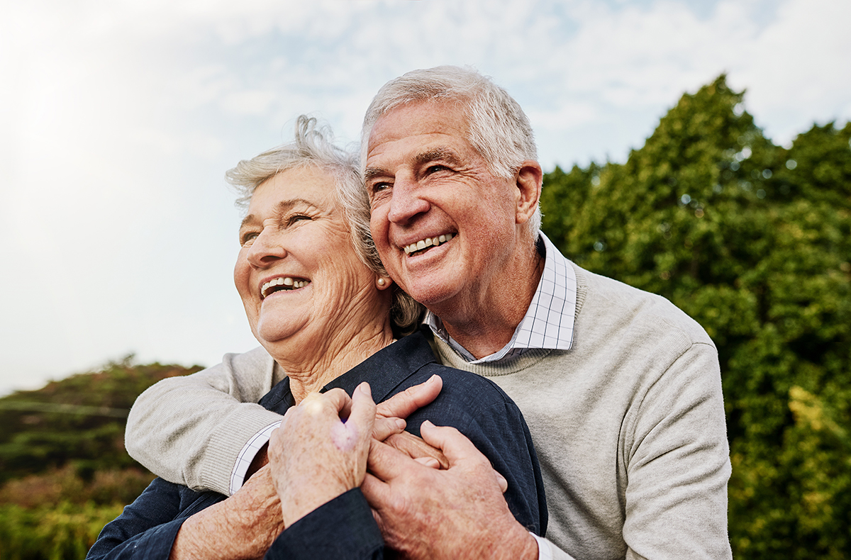 Shot of a happy senior couple spending time together outdoors.